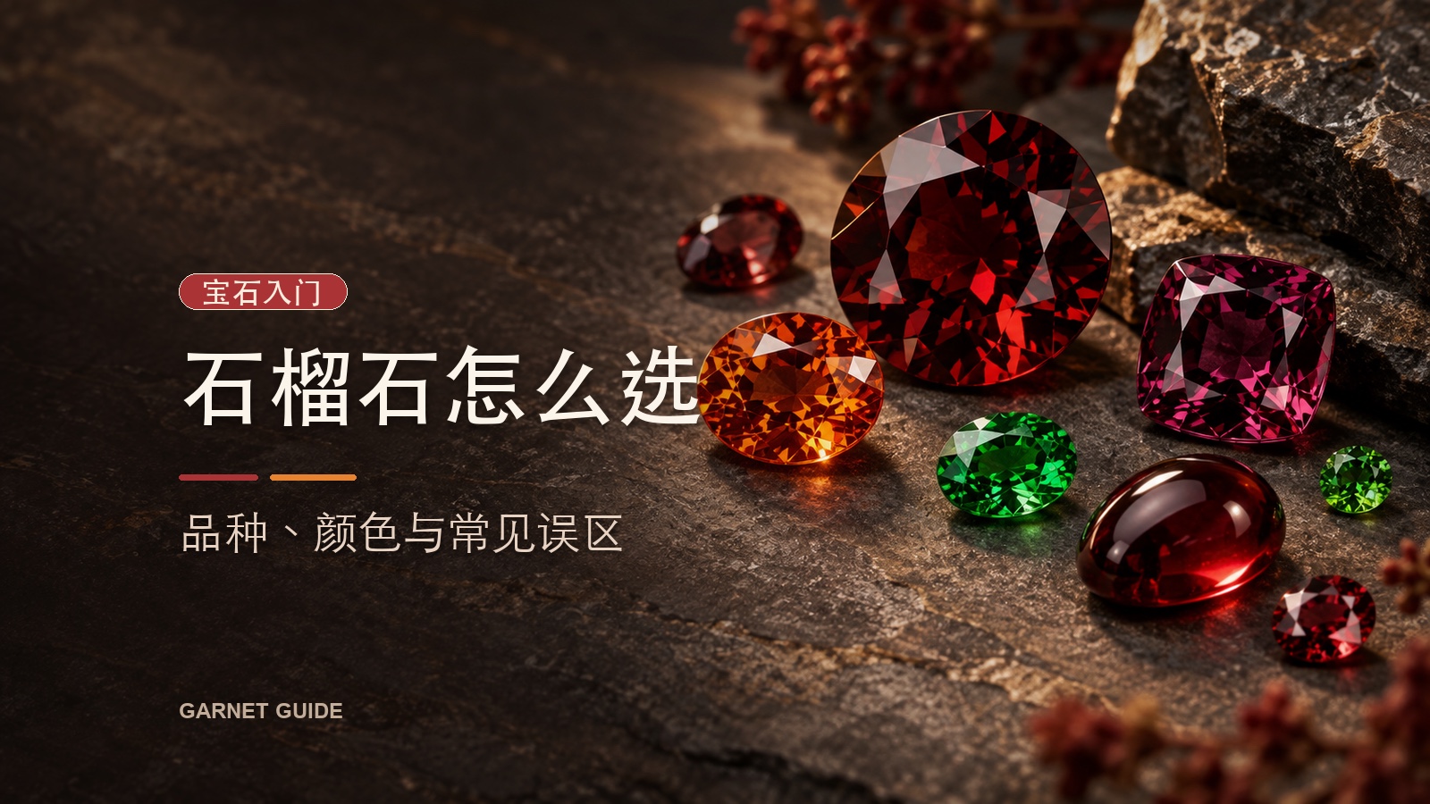 石榴石怎么选:品种、颜色与常见误区