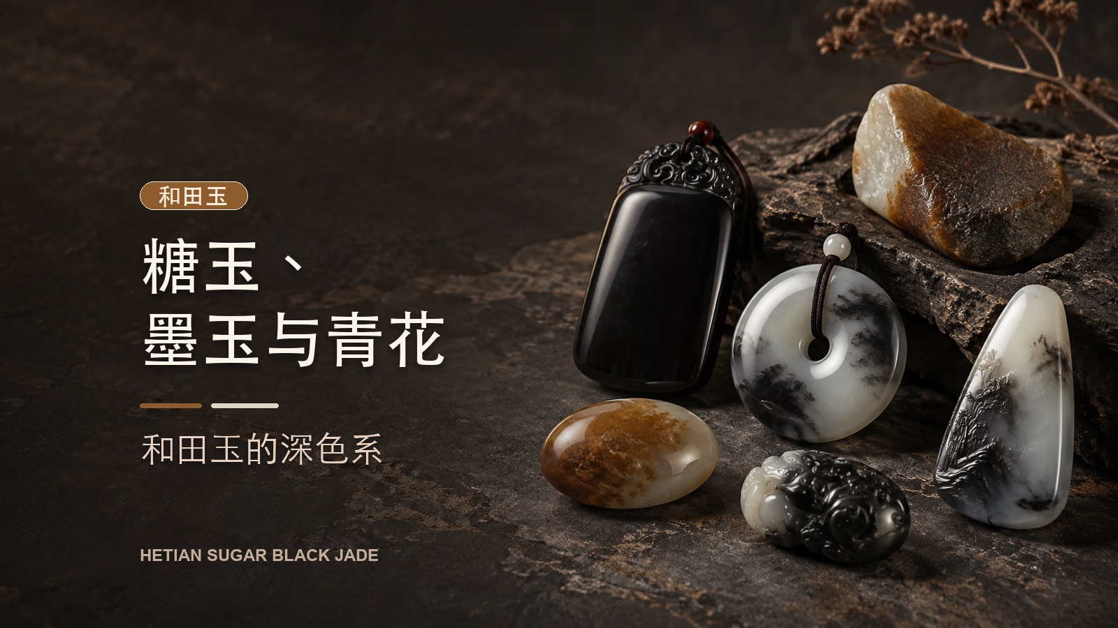 糖玉、墨玉与青花:和田玉的深色系