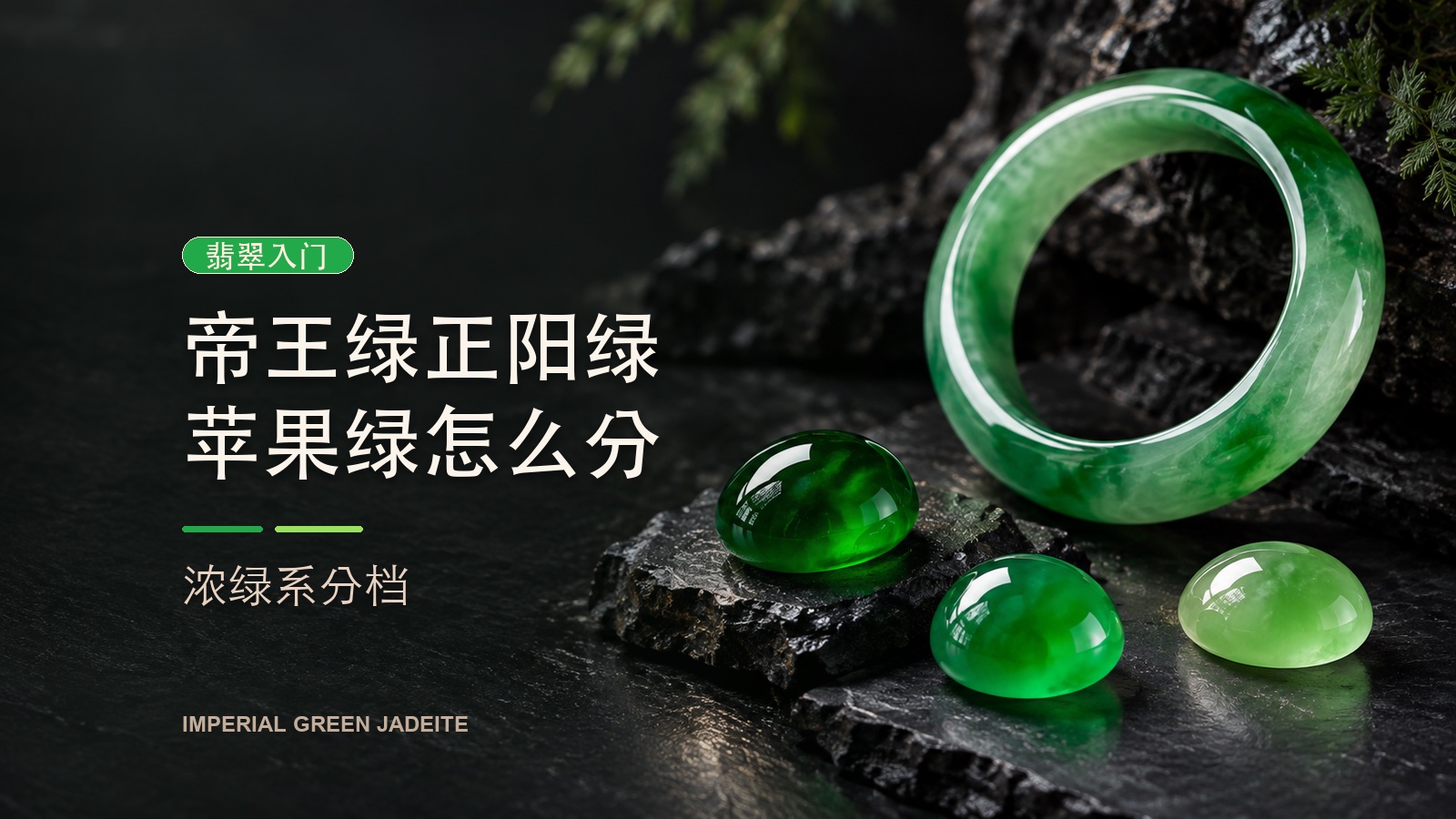 帝王绿正阳绿苹果绿怎么分:浓绿系分档